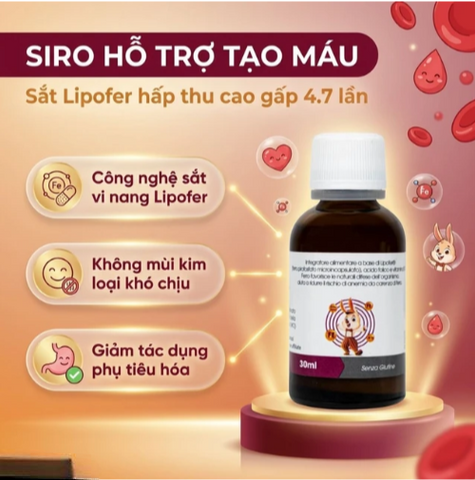 Siro hỗ trợ tạo máu Smartbibi Fesom (30ml)