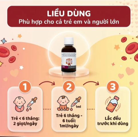 Siro hỗ trợ tạo máu Smartbibi Fesom (30ml)