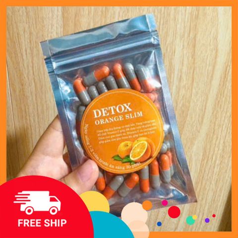 (Chính hãng) Viên Uống Giảm Cân Detox Orange - 30 Viên Thái Lan - Hỗ Trợ Giảm Cân Hiệu Quả - Sản Phẩm Thực Phẩm Chức Năng - Mã 1553B nhập khẩu