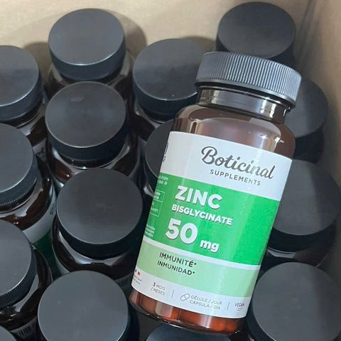 Kẽm thuần chay Zinc Bisglycinate 50mg Boticinal Pháp 100 viên