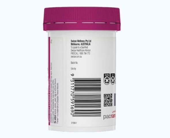 Viên uống Swisse Ultiboost High Strength Cranberry hỗ trợ tiết niệu (Hộp 30 viên)