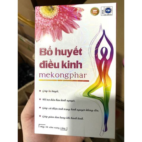 Bổ huyết điều kinh Mekongphar Ích Mẫu kinh nguyệt không đều đau bụng kinh rối loạn kinh nguyệt trong thời kỳ mới có kinh