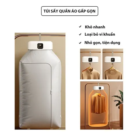 Máy Sấy Quần Áo Mini Gấp Gọn MS01 – Khử Khuẩn, Treo Tường 773654