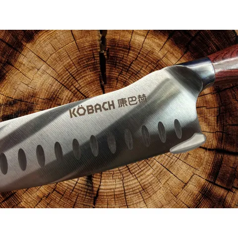 Dao Thái Köbach Santoku, Chất Liệu Thép Cán Gỗ và Cán Nhựa Chuyên Thái Thịt, Gọt, Cắt Hoa Quả 773657