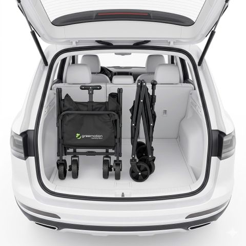 Xe kéo gấp gọn đa năng mini hãng Greemotion ( Đức ), để cốp xe hơi, đi dã ngoại, camping, du lịch