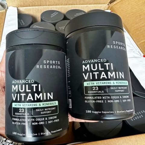 Viên uống Bổ sung Vitamin [Nam/Nữ dưới 50 tuổi] Sports Research Advanced Multi Vitamin 180 viên - Hỗ Trợ Sức Khỏe Tổng Thể - SP Chuẩn Mỹ