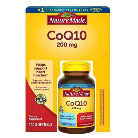 Viên uống Hỗ trợ Tim mạch Nature Made CoQ10 200 mg - Tăng cường sức khỏe Tim & Năng lượng tế bào 140 viên - S/P Chuẩn Mỹ
