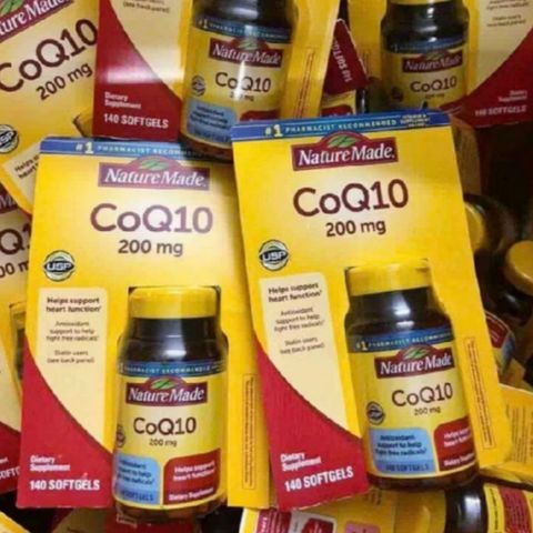 Viên uống Hỗ trợ Tim mạch Nature Made CoQ10 200 mg - Tăng cường sức khỏe Tim & Năng lượng tế bào 140 viên - S/P Chuẩn Mỹ