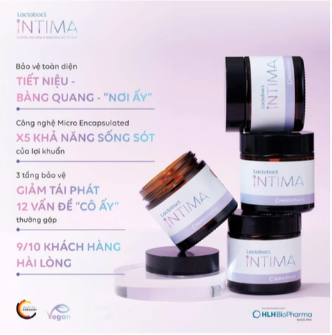 Viên uống bổ sung lợi khuẩn, D-mannose, việt quất cho phụ nữ Lactobact Intima (30 viên)