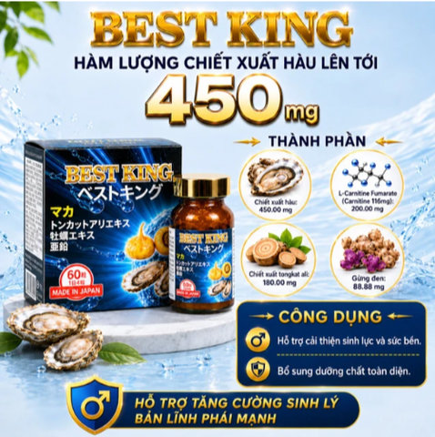 Viên uống hỗ trợ tăng cường sức khoẻ ở nam giới Best King Jpanwell (60 viên)
