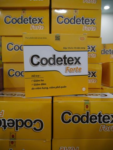 Viên Uống Giảm Ho CODETEX FORTE- Hộp 100 Viên