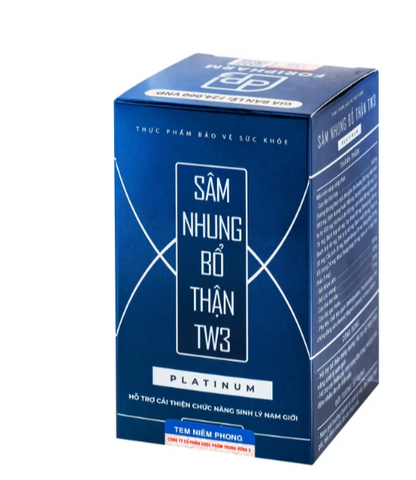 Viên uống hỗ trợ bổ thận , cải thiện sức khoẻ nam Sâm Nhung Bổ Thận TW3 Platinum (60 viên)