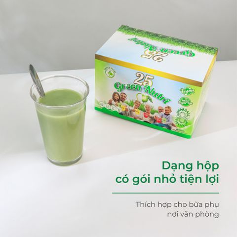 Combo 1 Thùng Ngũ Cốc Dinh Dưỡng 25 Green Nutri 625gr - Sữa Hạt Thiên Nhiên Vegan, Trẻ Hóa Làn Da, Thanh Lọc Cơ Thể