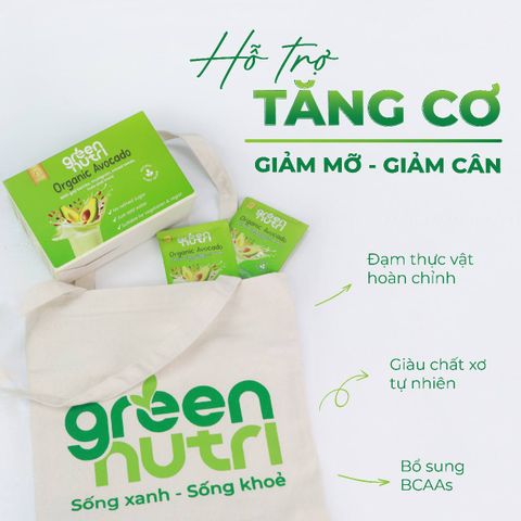 Sữa Hạt Ngũ Cốc Organic Bơ Avocado Green Nutri - Combo Thùng 6 Hộp 625gr, Chống Oxy, Tăng Cường Sức Khỏe