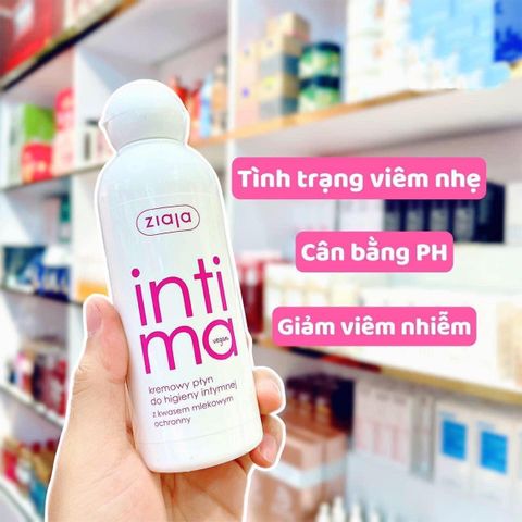 Dung Dịch Vệ Sinh Intima Ziaja Ba Lan 200ML Màu Hồng (Kháng Viêm)