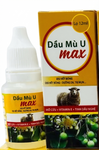 DẦU MÙ U MAX NEW GIÚP GIẢM CÁC VẾT THƯƠNG BỎNG