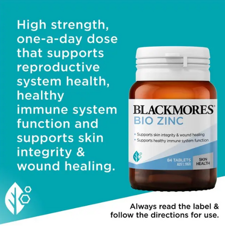 Blackmores Zinc 14mg – Hỗ Trợ Miễn Dịch & Da Khỏe, Hỗ Trợ Miễn Dịch, Da Khỏe - Úc - KHCC