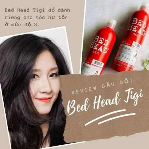 Bộ Dầu Gội Xả Tigi Bed Head Đỏ 750+750ml Siêu Mượt Phục Hồi Hư Tổn