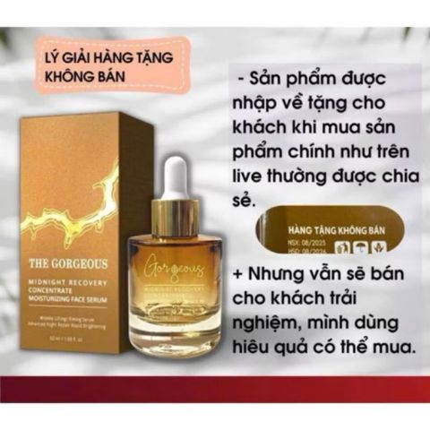 Serum B5 Dưỡng Da Chuyên Sâu Gorgeous Chai 50ml Làm Trắng Sáng Da, Giảm Nám, Thâm Mụn, Tàn Nhang