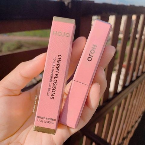 Son Dưỡng Có Màu HOJO Cherry Blossom Dưỡng Môi Mềm Mịn Son dưỡng môi có màu HOJO đổi màu theo nhiệt độ