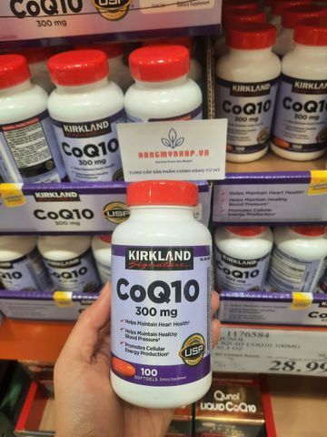 Viên uống hỗ trợ tim mạch CoQ10 300mg Kirkland 100 viên chính hãng Mỹ