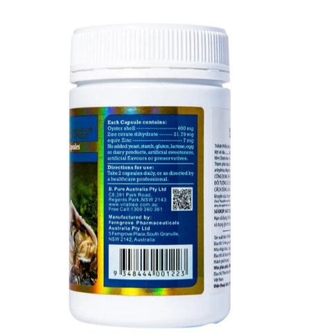 Viên uống hỗ trợ duy trì sức khỏe sinh sản cho nam giới Vitatree Oyster Extract (90 viên)