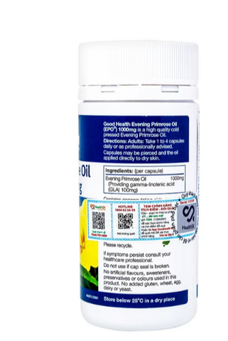 Viên uống cải thiện nội tiết tố nữ giúp da mịn Evening Primrose Oil (EPO) 1000mg GoodHealth (70 viên)