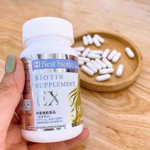 Mọc tóc, đẹp da, móng Best Biotin Premium EX Japan 90 viên