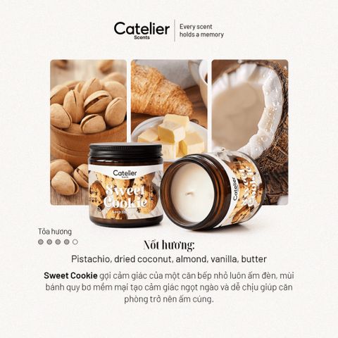 Nến Thơm Catelier Cao Cấp - Quà tặng sinh nhật, quà gặp mặt, quà tốt nghiệp, giúp thư giãn, thơm phòng, khử mùi không khói, hương thơm dễ chịu