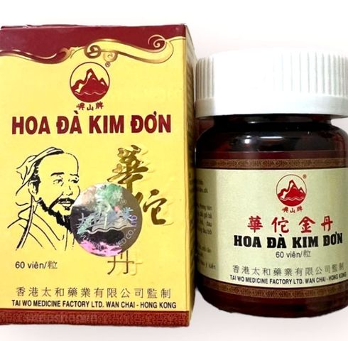 (Cao Cấp) Viên uống Hoa đà kim đơn hỗ trợ đau nhức xương khớp - Hộp 60 viên - Sản phẩm từ thiên nhiên, xuất xứ Hồng Kong - Mã 13 Loại Tốt