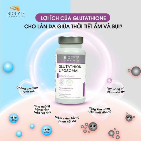 Viên uống trắng da Glutathion Biocyte hộp 30v Chính HãnOKg