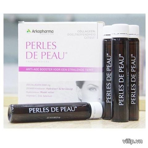 Collagen tăng cường chốnlão hóa Perles de Peau 5000mg 25mlx10 ống