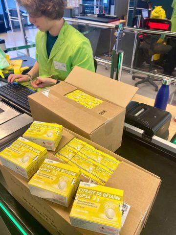 Viên UPSA vàng Citrate de Betaine - viên sủi giải độ.c , giải bia rượ.U hỗ trợ bao tử đường ruột