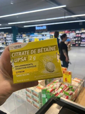Viên UPSA vàng Citrate de Betaine - viên sủi giải độ.c , giải bia rượ.U hỗ trợ bao tử đường ruột