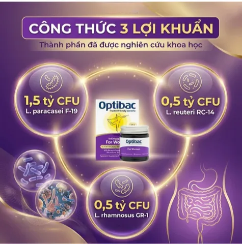 Viên hỗ trợ bổ sung lợi khuẩn cho cơ thể Optibac For Women (30 viên)