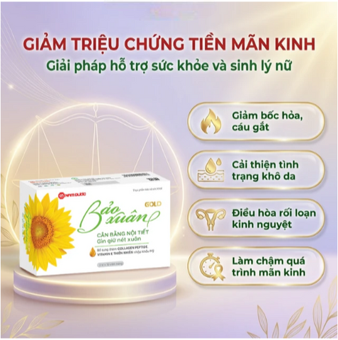 Viên hỗ trợ cân bằng nội tiết tố nữ Bảo Xuân Gold Nam Dược (3 vỉ x 10 viên)