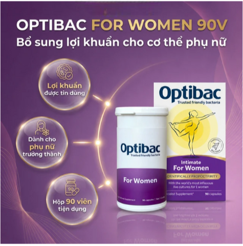 Viên bổ sung lợi khuẩn cho cơ thể Optibac For Women (90 viên)