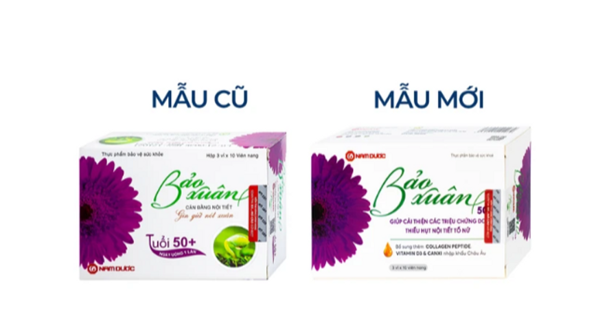 Viên giúp bổ sung nội tiết tố nữ estrogen Bảo Xuân 50+ Nam Dược (3 vỉ x 10 viên)