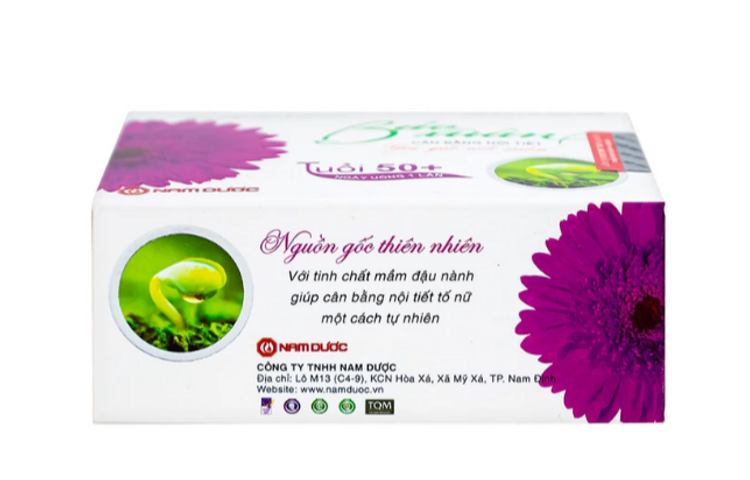 Viên giúp bổ sung nội tiết tố nữ estrogen Bảo Xuân 50+ Nam Dược (3 vỉ x 10 viên)
