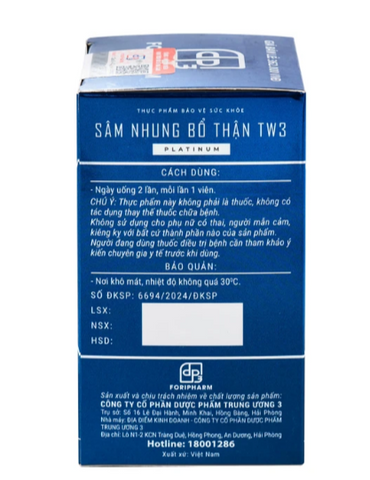 Viên uống bổ Thận TW3 Platinum (30 viên)