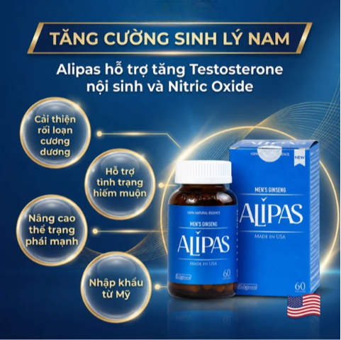 Viên uống tăng cường sức khoẻ phái mạnh Ecogreen Men’s Ginseng Alipas (60 viên)