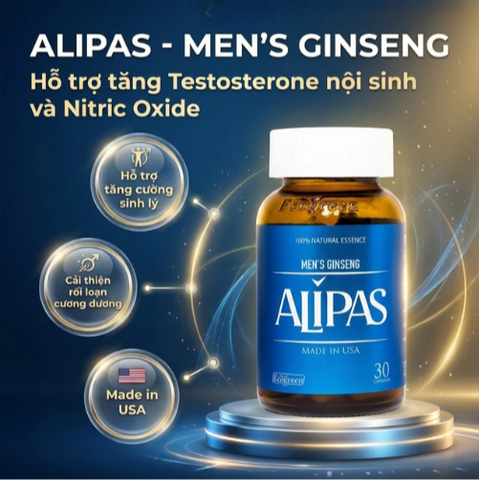 Viên Uống Ecogreen Men’s Ginseng Alipas 30 Viên Giúp Hỗ Trợ Sức Khỏe Nam Giới