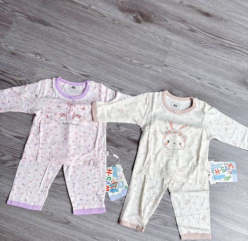 Hàng QC - Bộ tencel dài tay kháng khuẩn điều hòa thu đông cho bé hoạt hình cute dễ thương đáng yêu