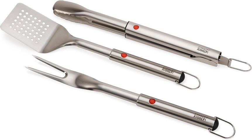 Bộ dụng cụ nướng BBQ 3 món bằng thép không gỉ Joseph Joseph 2000004 GrillOut
