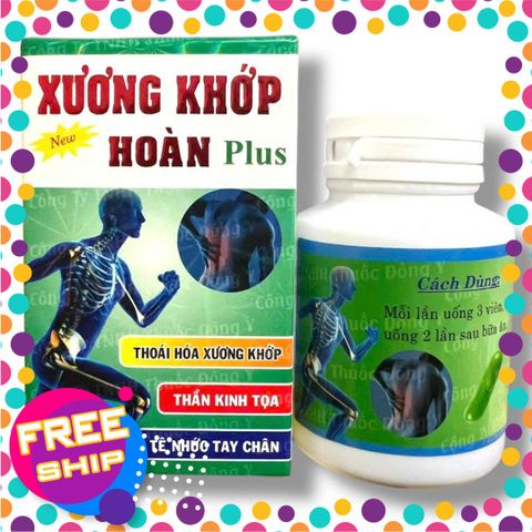 Xách Tay Chính Hãng Viên đau nhức xương khớp Xương khớp hoàn Plus xuất xứ Việt Nam - Mã số 2126 - Hộp 40 viên