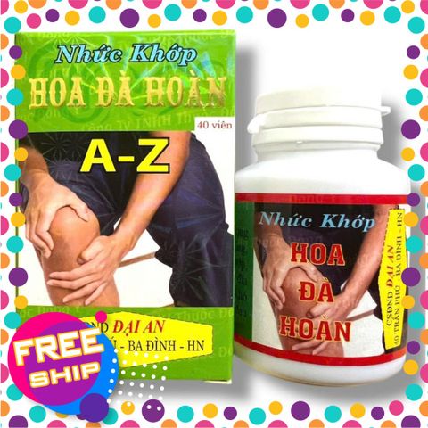 Xách Tay Fullbox Viên đau nhức xương khớp Nhức khớp Hoa đà hoàn xuất xứ Việt Nam - Hộp 40 viên - Mã số 2127