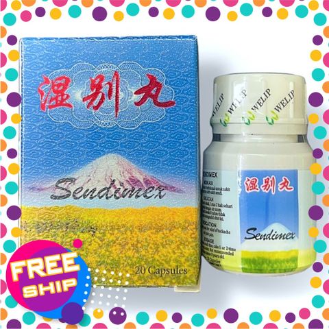Xách Tay Cao Cấp Viên uống Sendimex Thấp biệt hoàn - nhập khẩu Malaysia - Mã 1290 - Loại xịn - Hộp 20 viên - Loại xịn