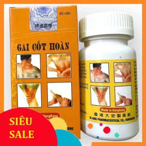 Fullbox Chuẩn Bill Viên Gai cốt hoàn - Mã 1430 - Hộp gồm 60 viên - nhập khẩu: Hồng Kong - Loại thường nội địa