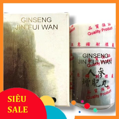 Fullbox Fullbox Viên tăng cân Ginseng Jin Fui Wan ( Nhân sâm Tăng Phì Hoàn ) - nhập khẩu Malaysia - Mã số 2145 - Hộp 3