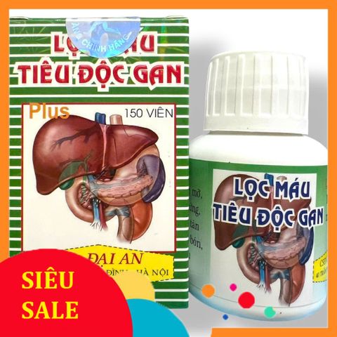 Fullbox Fullbox Thực phẩm viêm gan, gan nhiễm mỡ, men gan cao Lọc Máu Tiêu Độc Gan - Mã 2148 - Hộp 150 viên - nhập khẩ